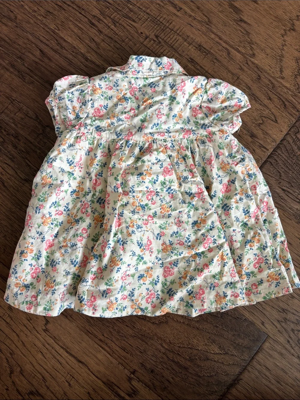 Ralph Lauren Cream Floral Ruffle Dress and Bloomers